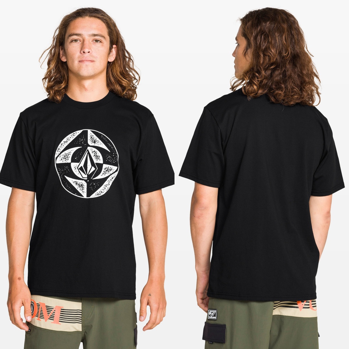 Streetwear Brand Stoned & Co - Circle Stone Split Volcom 스케이트 보드