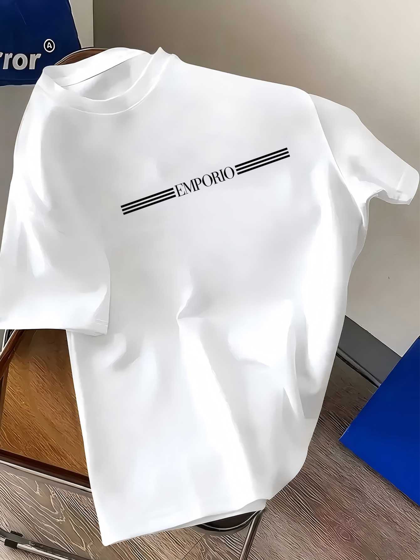 Streetwear Brand Shirts - 100% 순면 남성용 명품 브랜드 레터