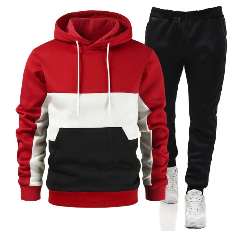 Streetwear Brand Hoodie - 남성용 2피스 브랜드 가을 겨울 후드티