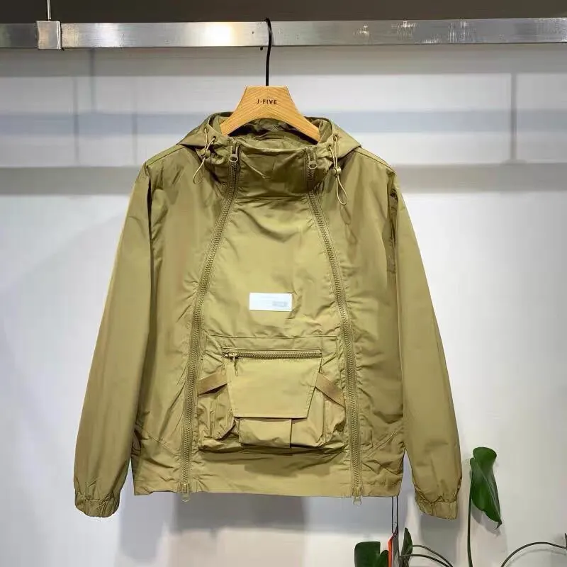 Streetwear Brand Hoodie - 아메리칸 빈티지 지퍼 후드티 스웨트셔츠 포켓
