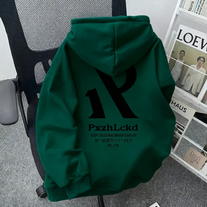 남성용 가을 겨울 미국 스타일 레터 프린트 트렌디 브랜 - Streetwear Brand Hoodie 리뷰 및 가격