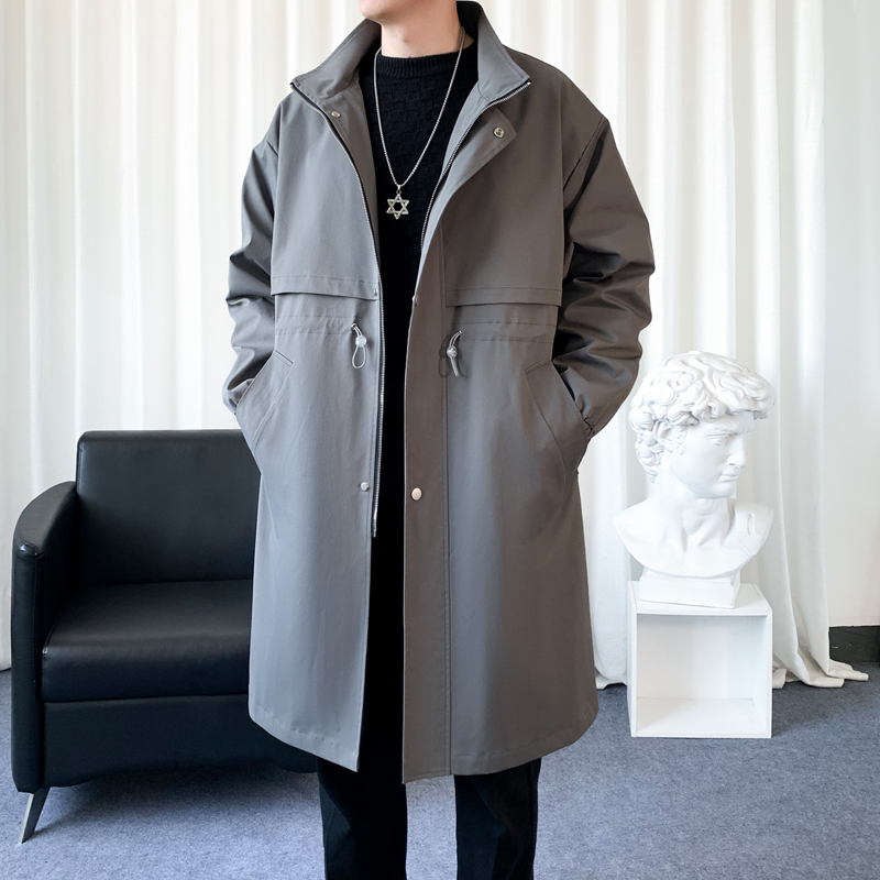 트렌치코트 한국 남성 패션 오버코트, 긴 바람막이 스트 - Streetwear Brand China 리뷰 및 가격