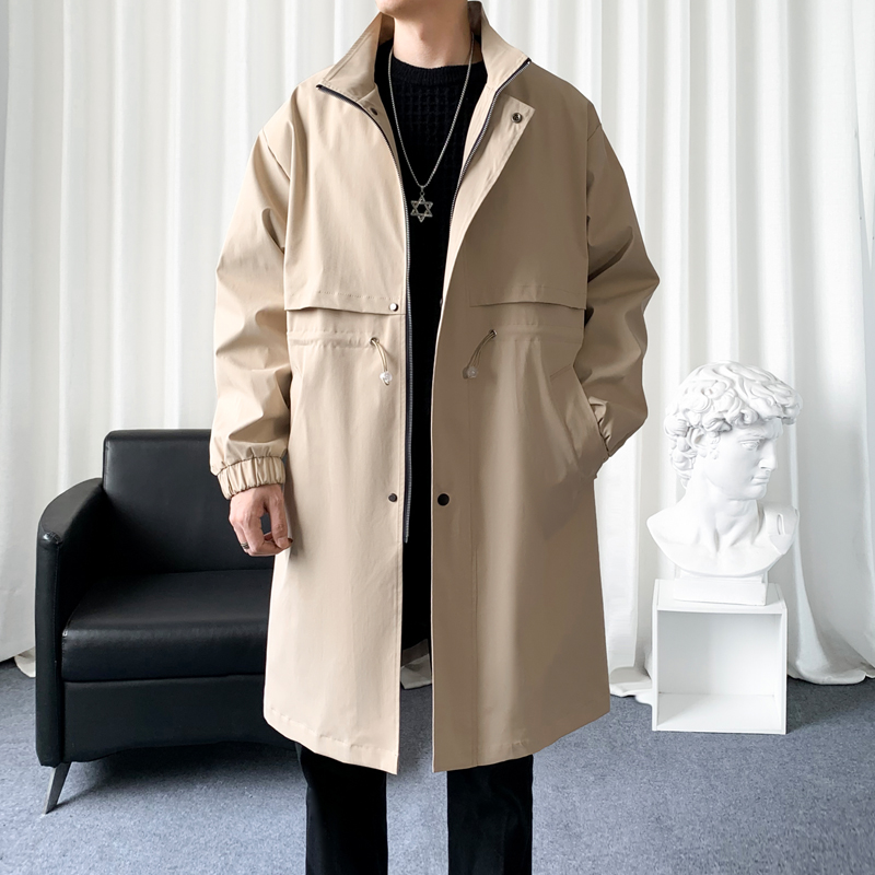트렌치코트 한국 남성 패션 오버코트, 긴 바람막이 스트 - Streetwear Brand China 리뷰 및 가격