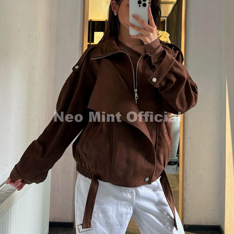 네오 민트 가을 뉴 브라운 오버 사이즈 스웨이드 자켓  - Streetwear Brand China 리뷰 및 가격