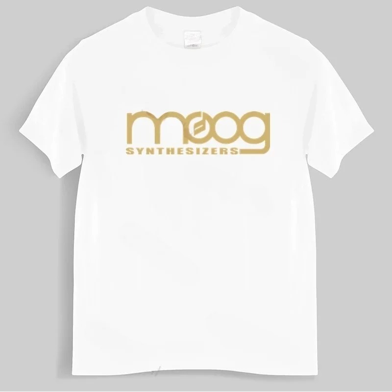 Moog 신시사이저 블랙 프린트 티셔츠 남녀공용, 코튼 - Streetwear Brand Shirts 리뷰 및 가격