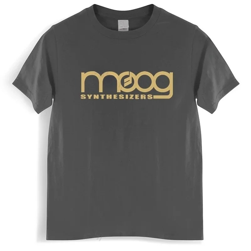 Moog 신시사이저 블랙 프린트 티셔츠 남녀공용, 코튼 - Streetwear Brand Shirts 리뷰 및 가격